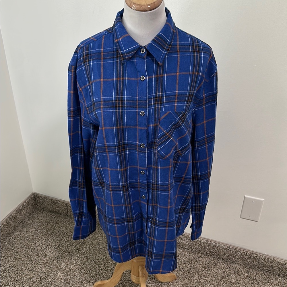 😊 La Miel Flannel Plaid Button Up Shirt